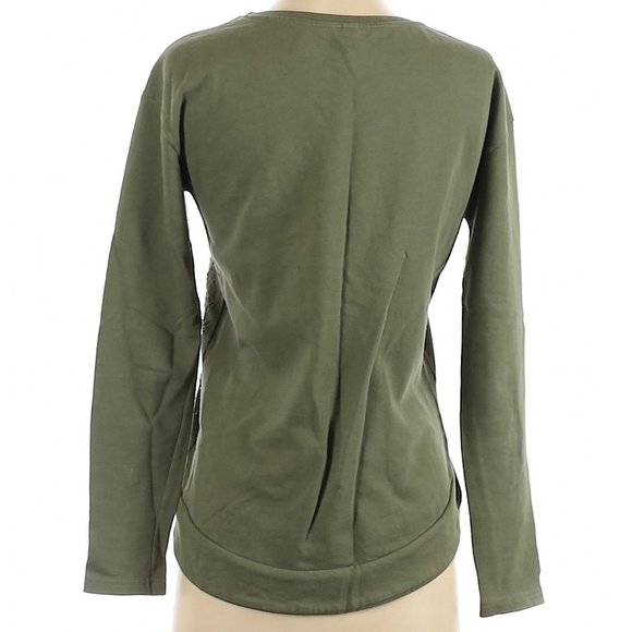 Divided by H&M Olive Green Sweatshirt Size 2 NWOT - Picture 2 of 8